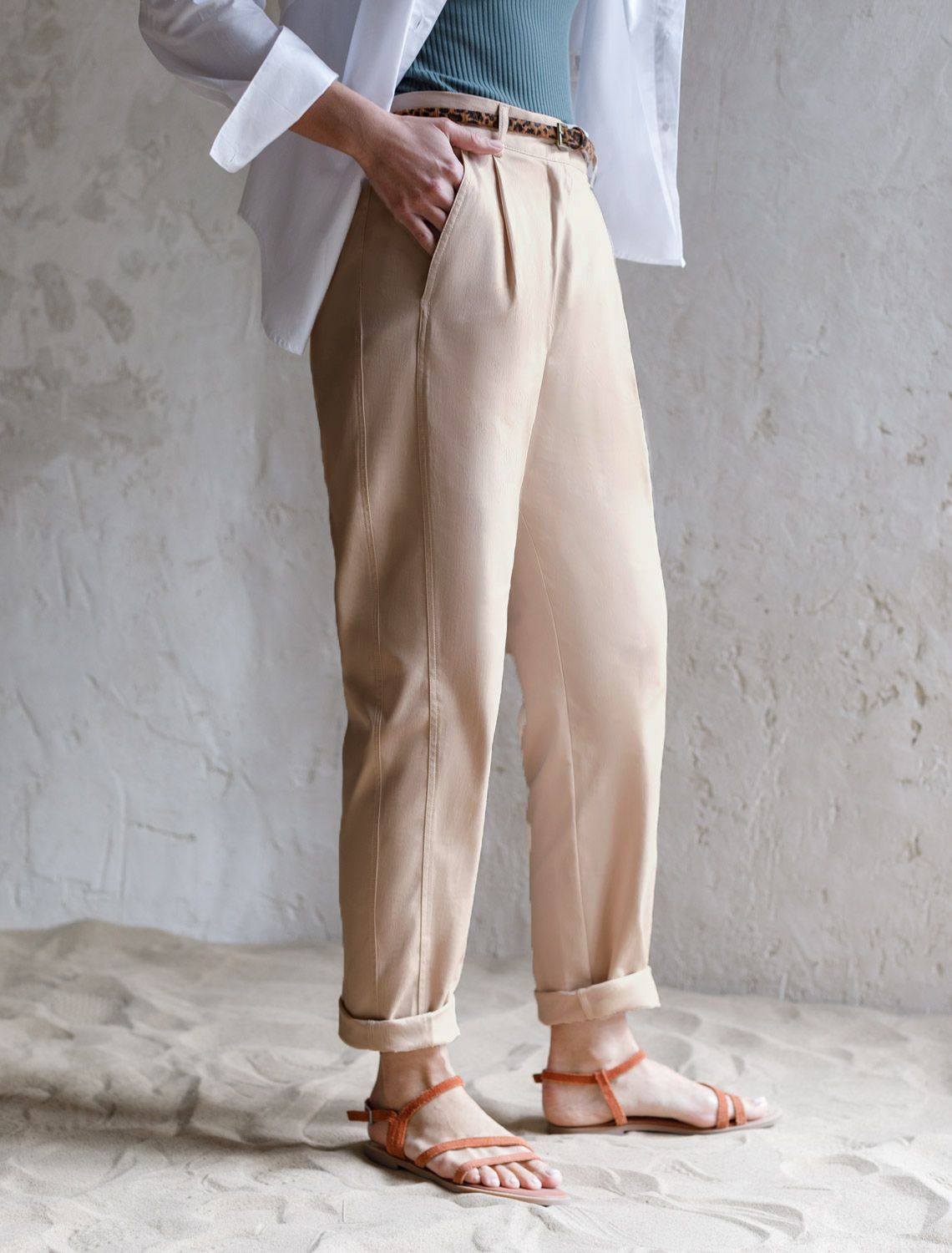 Брюки-бананы из хлопка