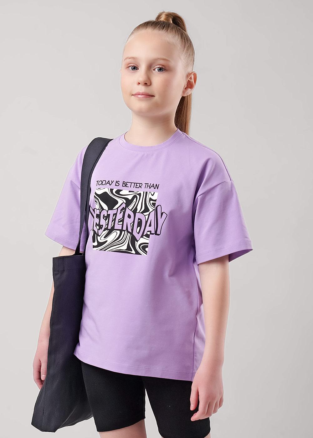 CLE 866899г_п2 Футболка детская 866899г_п2 св.фиолетовый
