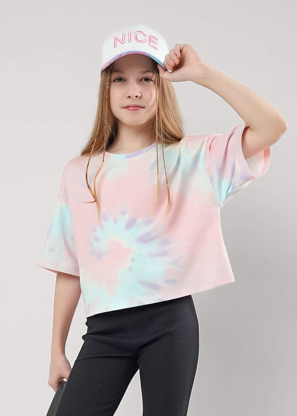 CLE 867339гн Футболка детская для девочки 867339гн розовый/фиолетовый