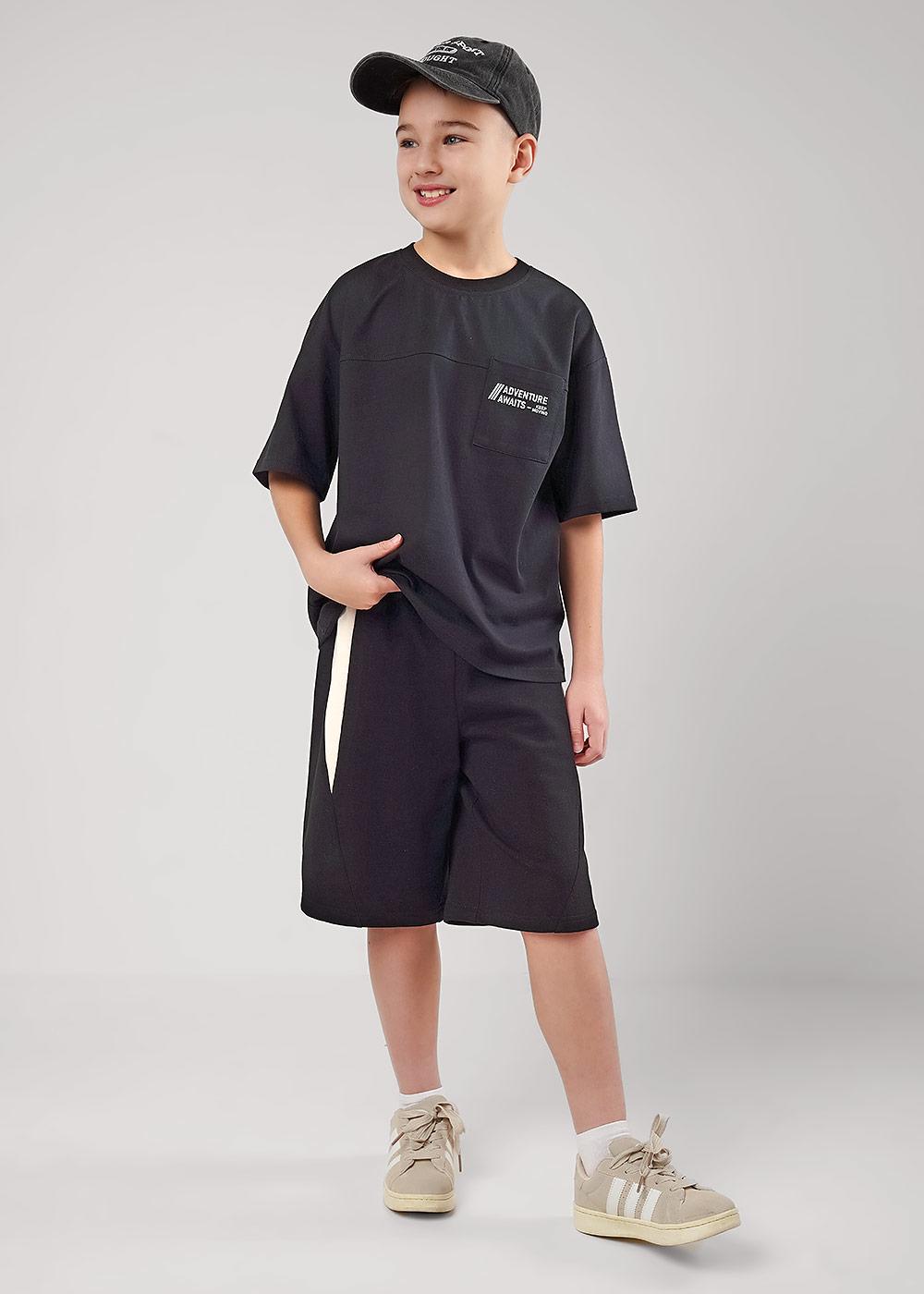 CLE 867326/12кд_п Футболка детская для мальчика 867326/12кд_п чёрный