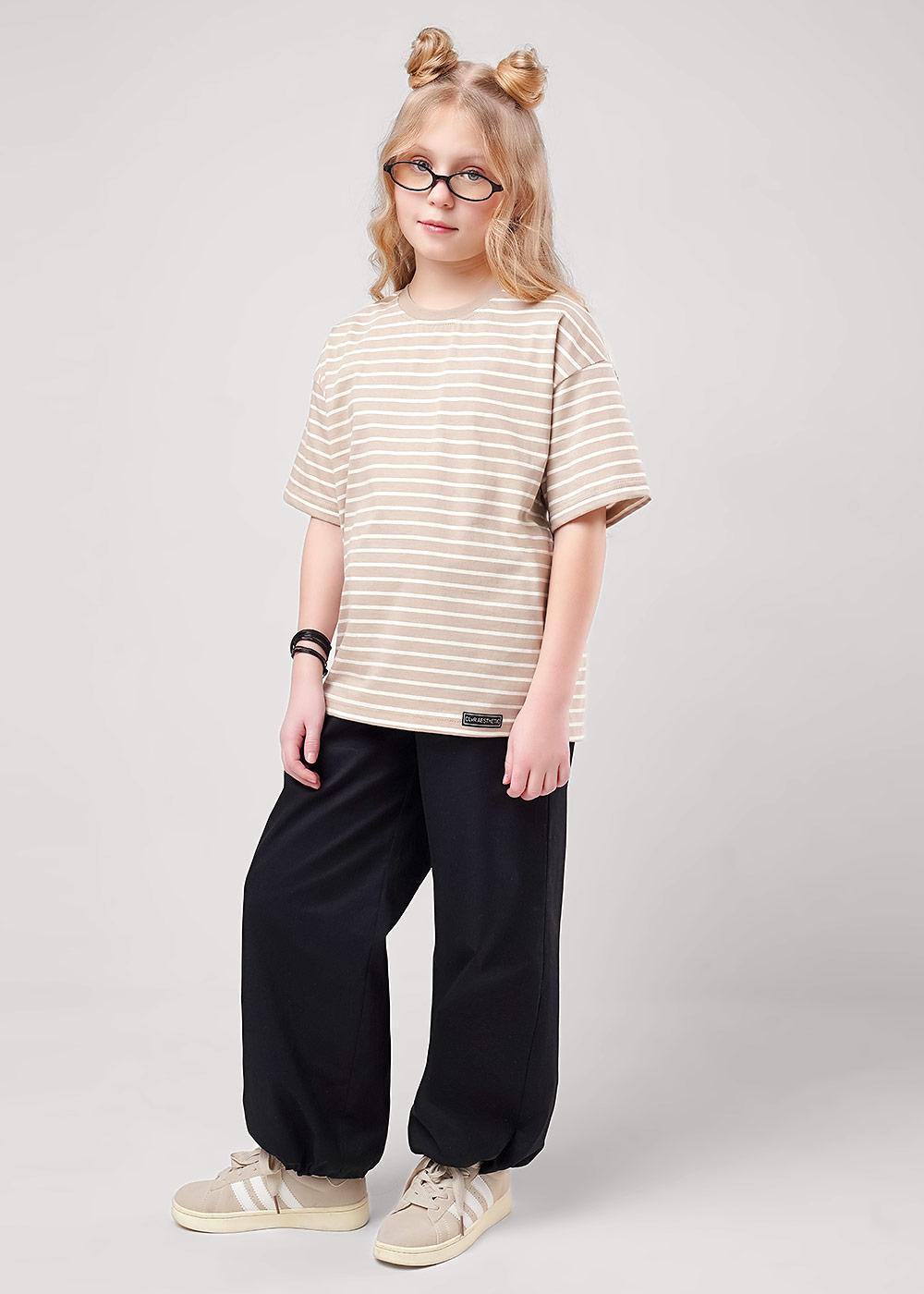 CLE 867271кдн Футболка детская 867271кдн бежевый/молочный