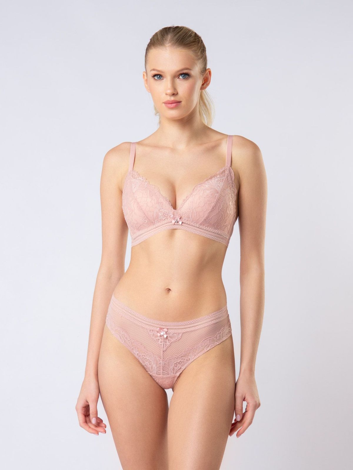СТ. ЦЕНА 1290 руб//Комплект нижнего белья с кружевом Indefini (2038WXY)