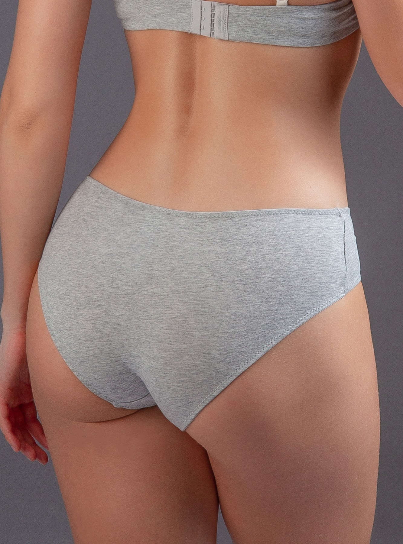 СТ. ЦЕНА 1040 руб//Комплект бюстгальтер и слипы из хлопка Indefini (3075WXY)