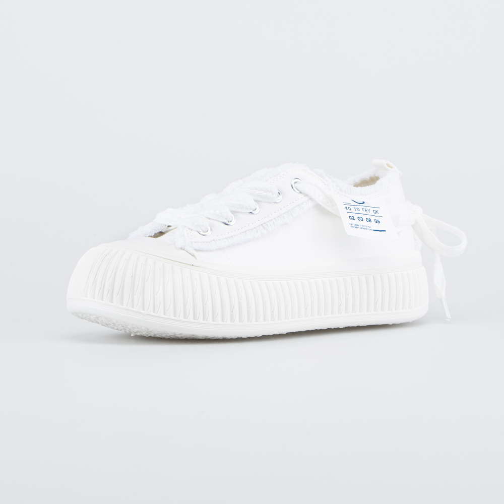 белый полуботинки школьная, подростковая Текстиль