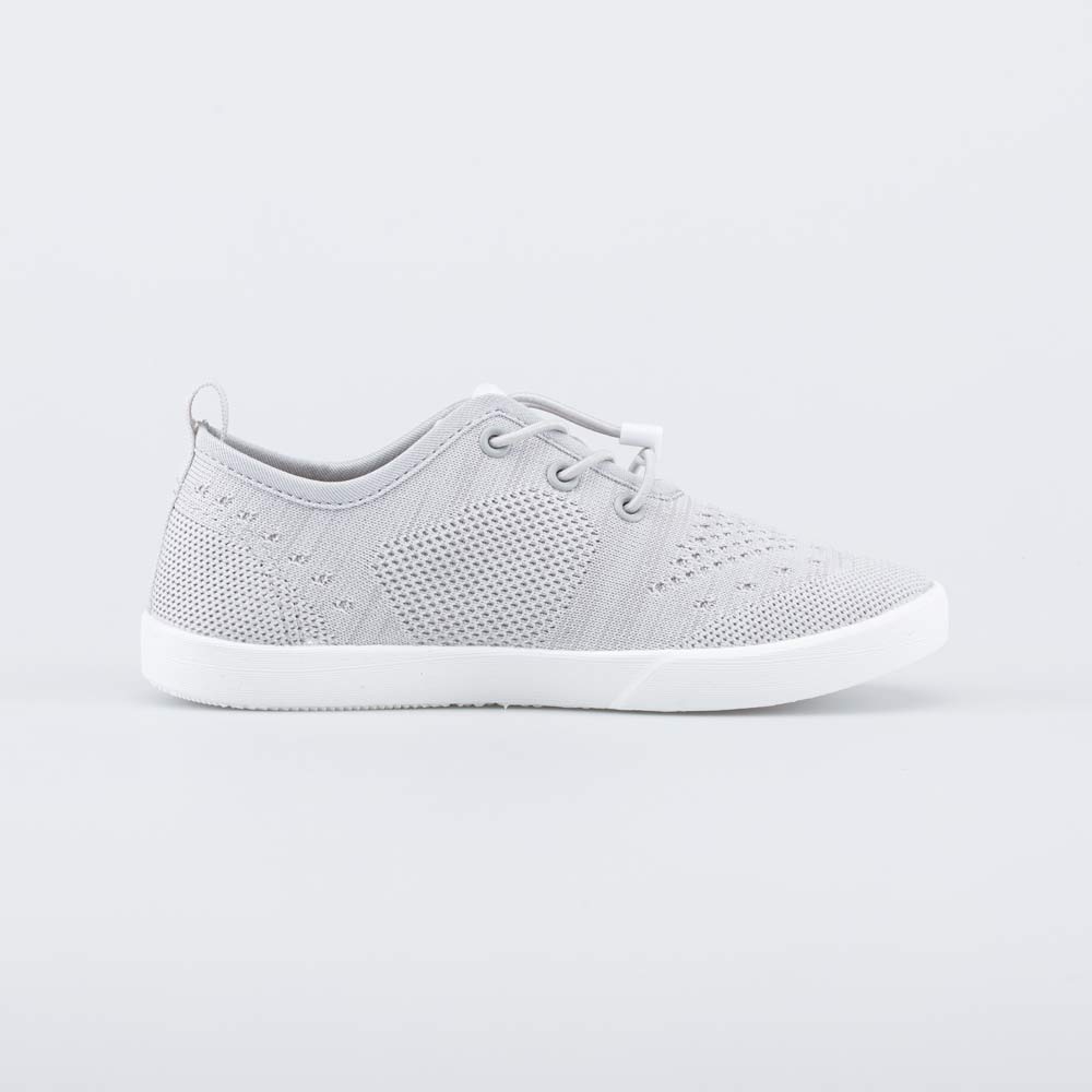 серый полуботинки школьная, подростковая Текстиль