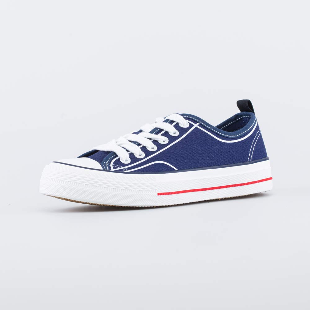 синий полуботинки школьно-подростковые Текстиль