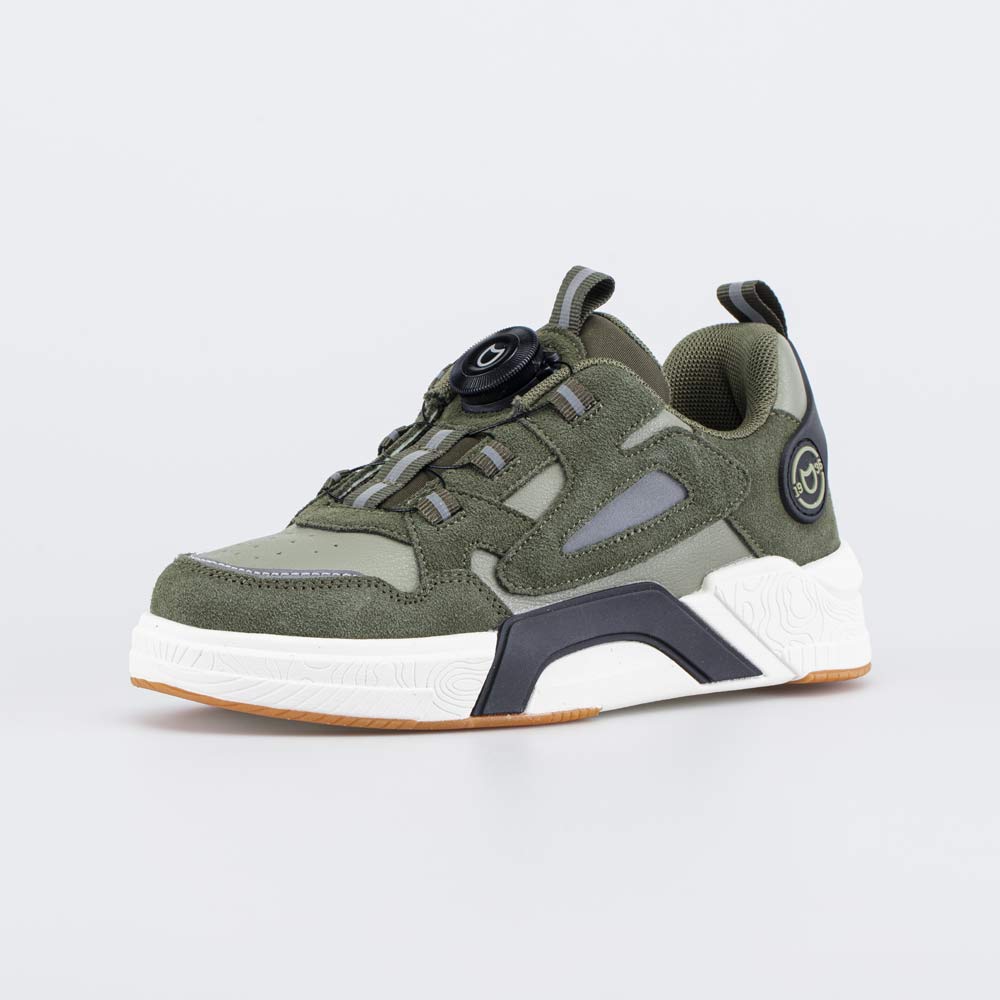 оливковый полуботинки школьная Комбинирован.