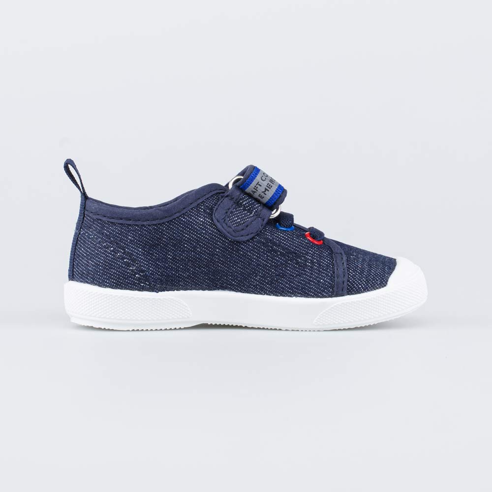 синий полуботинки дошкольно-школьные Текстиль