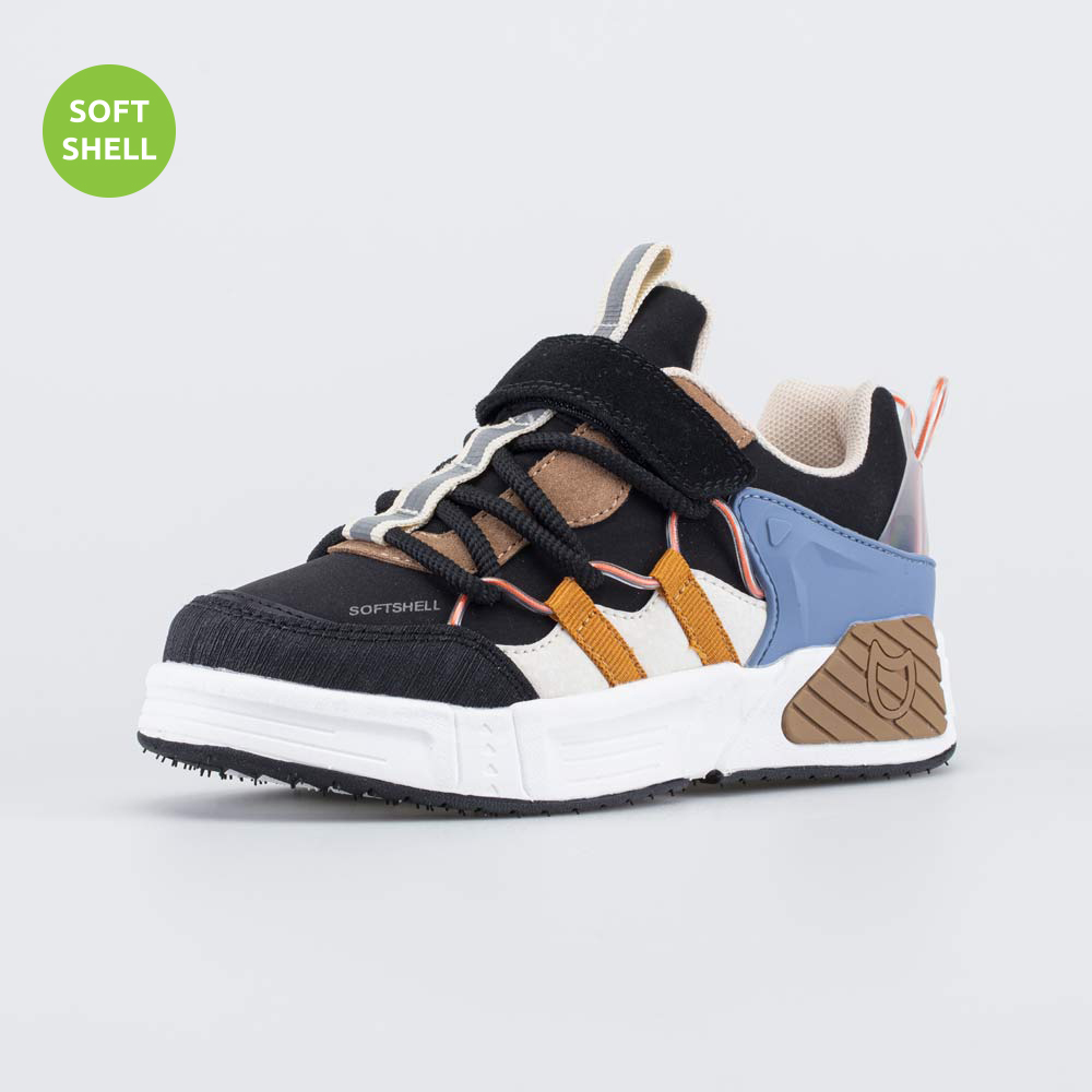 чер-бел полуботинки школьная Комбинирован.