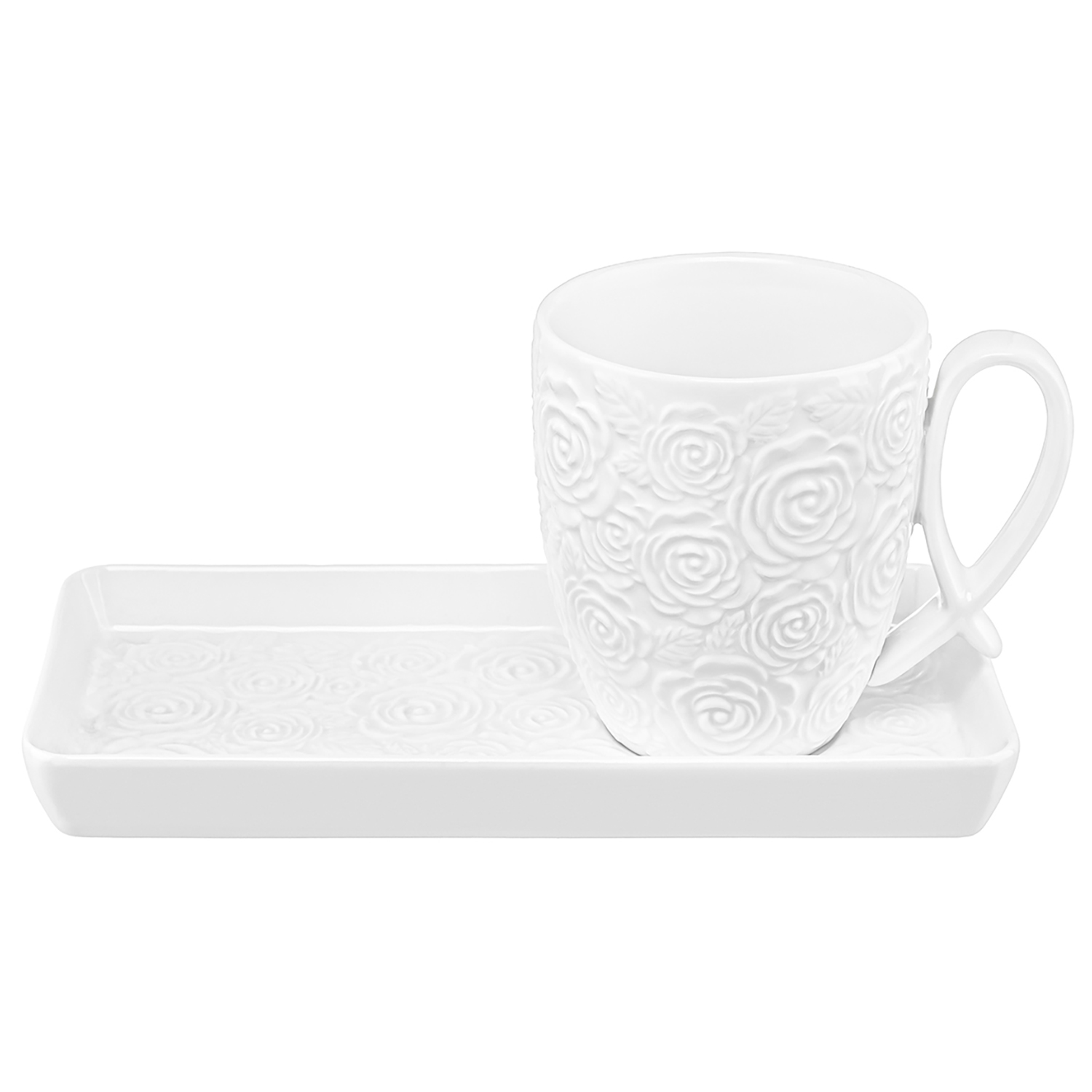 БЫЛО 645 руб!! Чашка с блюдцем д/десерта 300 мл 11*8,3*9,5 см