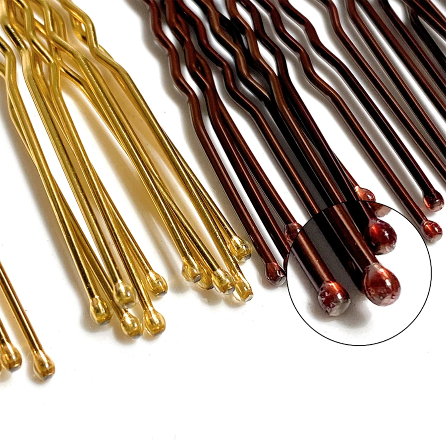 Шпильки для волос 50 штук 6 см. Цвет на выбор