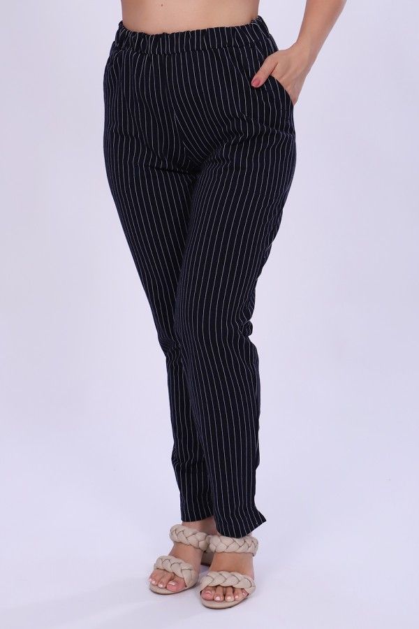 Брюки женские 19501 темно-синий