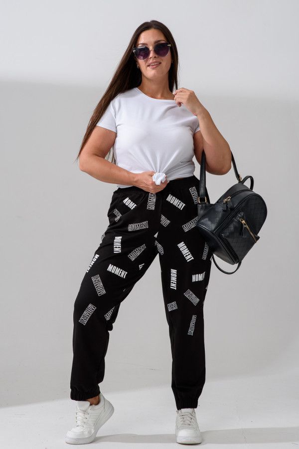 9265 брюки женские черный+момент