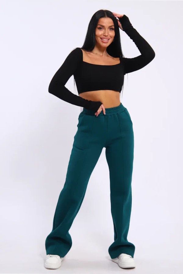 Брюки женские 19132 морская волна