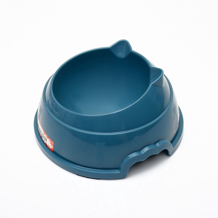 Миска, 300 мл, 14×8 см, пластик, синяя