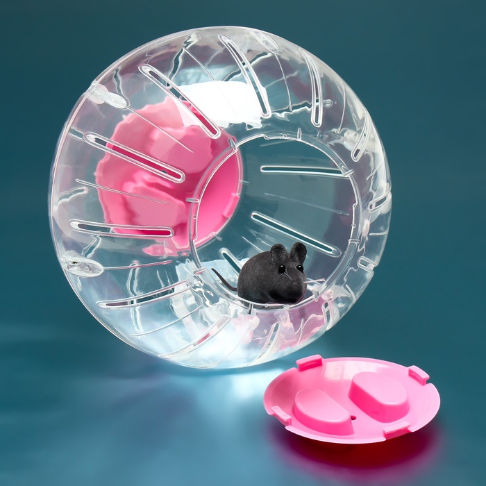 Шар для грызунов Carno, 18.5 см, розовый