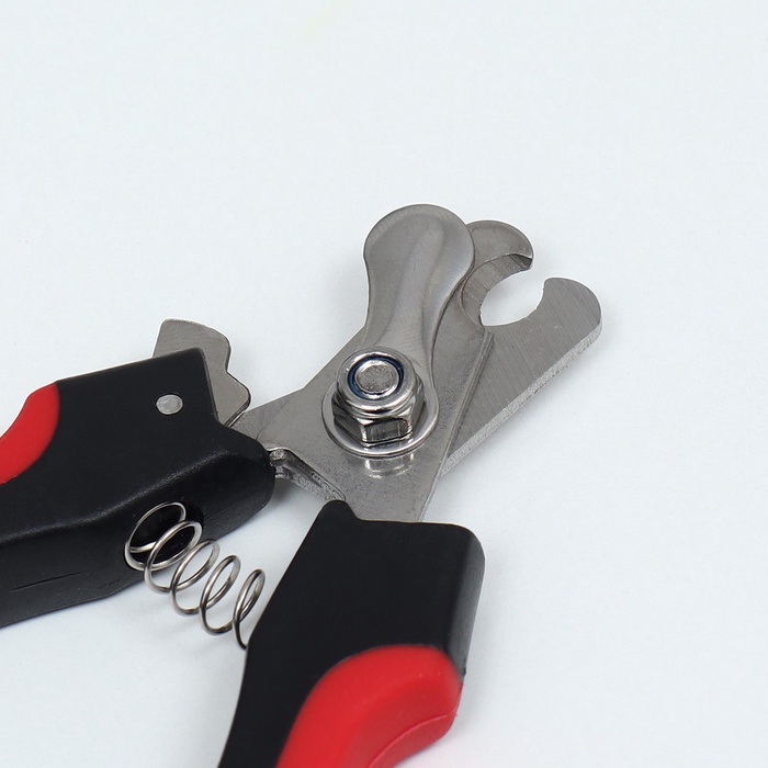 Когтерез боковой малый, 12×4×1 см, с нескользящими ручками, эконом, цвет МИКС