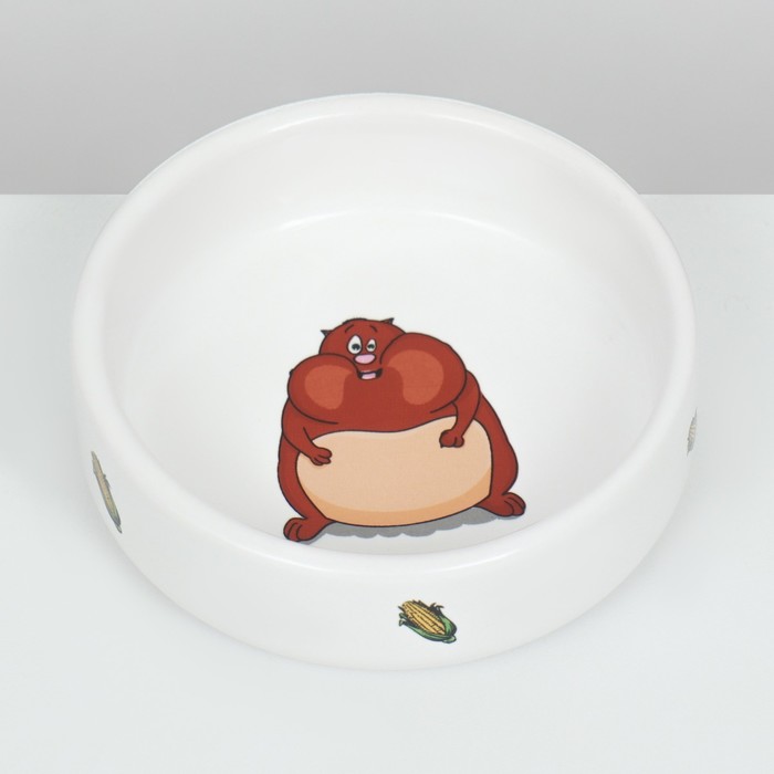 Миска для грызунов «Кукуруза», 80 мл 8.5×3 см, керамика