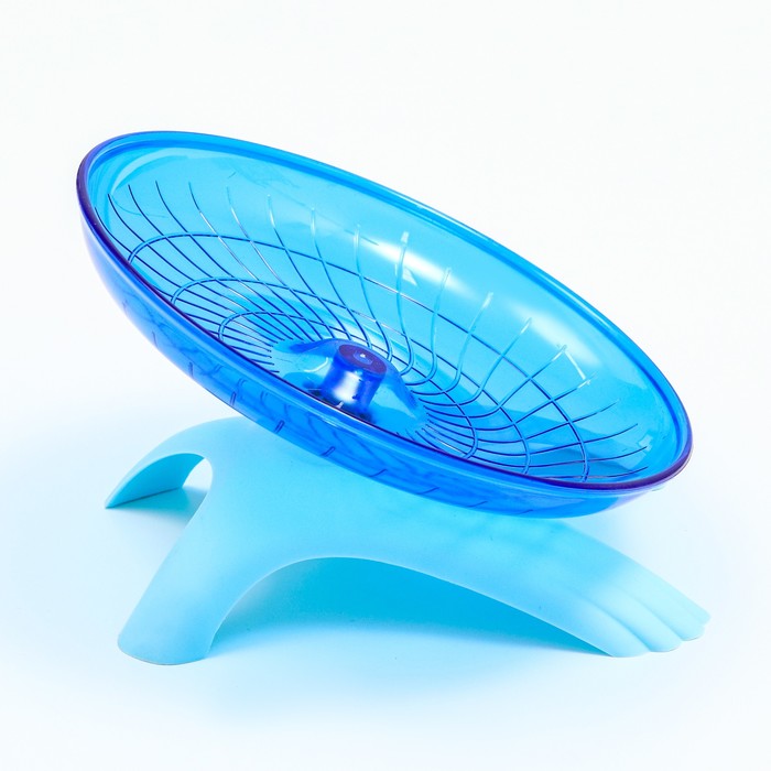 Беговая тарелка для грызунов Carno, 18×18×11 см, синяя