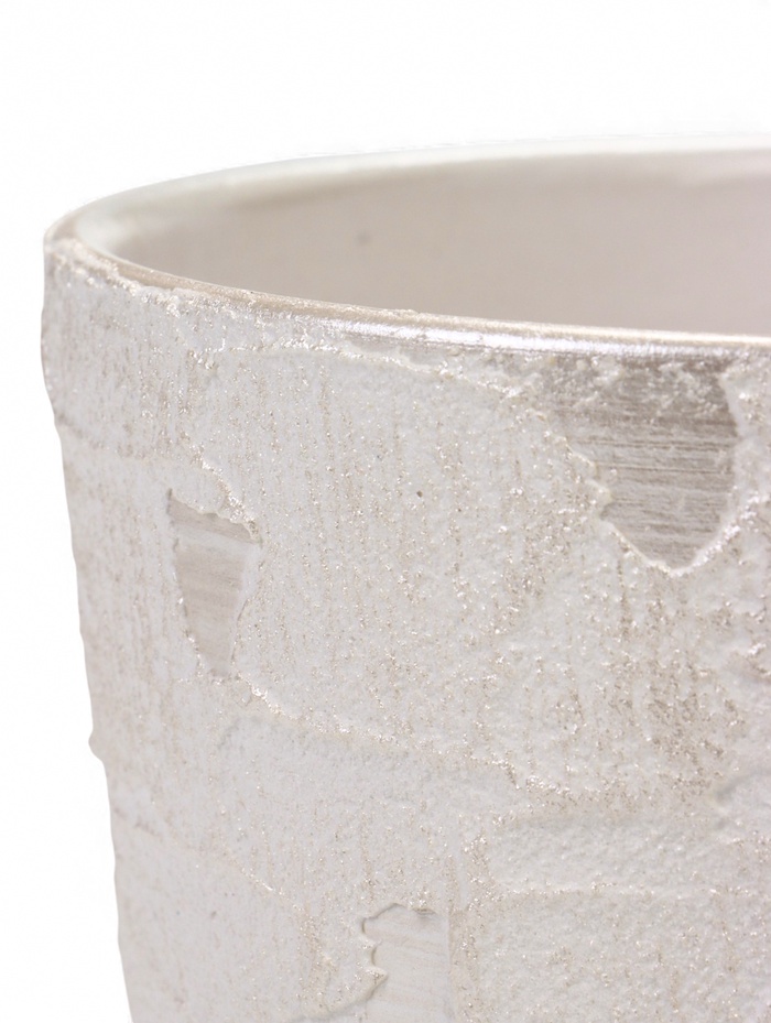 Горшок для цветов «Венера», 1.45 л, d=15 см, h=14 см, керамический, с поддоном, белый