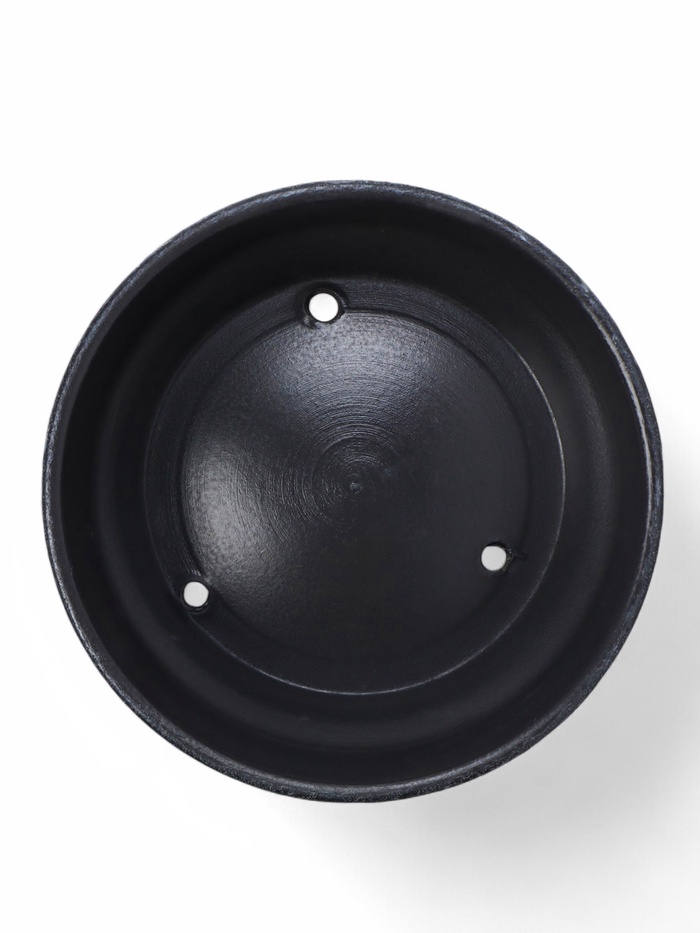 Горшок - бонсайница «Сиде», для кактусов и суккулентов, 1 л, d=18 см, h=6.5 см, керамика, с поддоном, пепельный