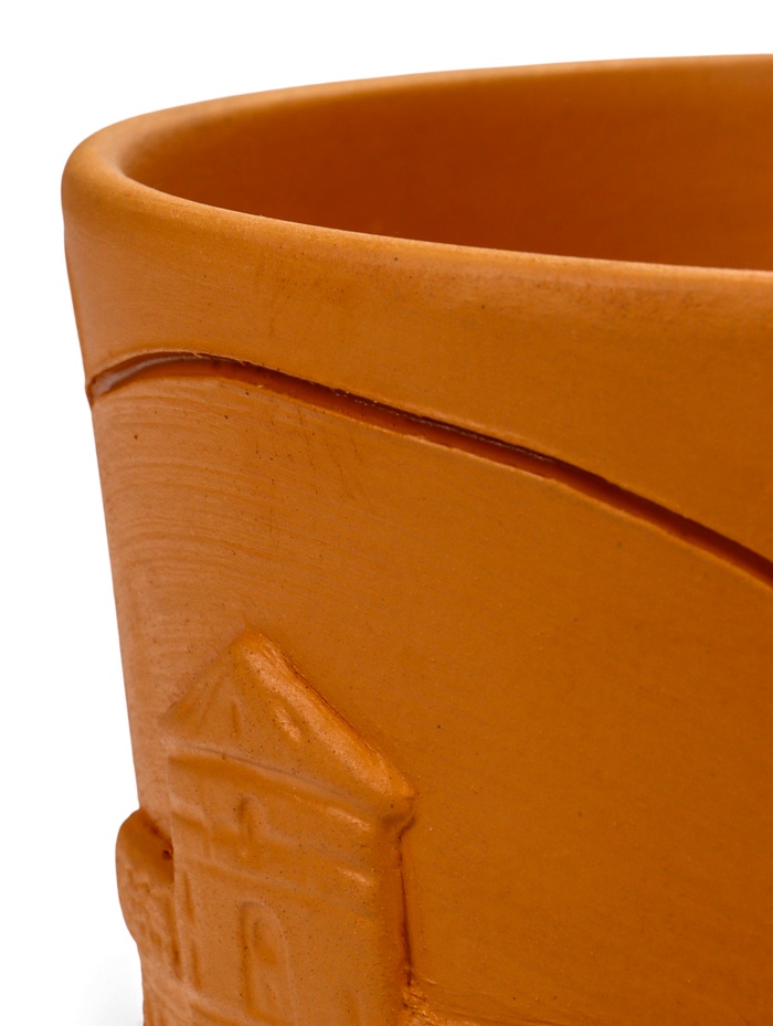 Горшок для цветов «Голландия», 4.75 л, d=21.5 см, h=19 см, керамический, с поддоном, коричневый