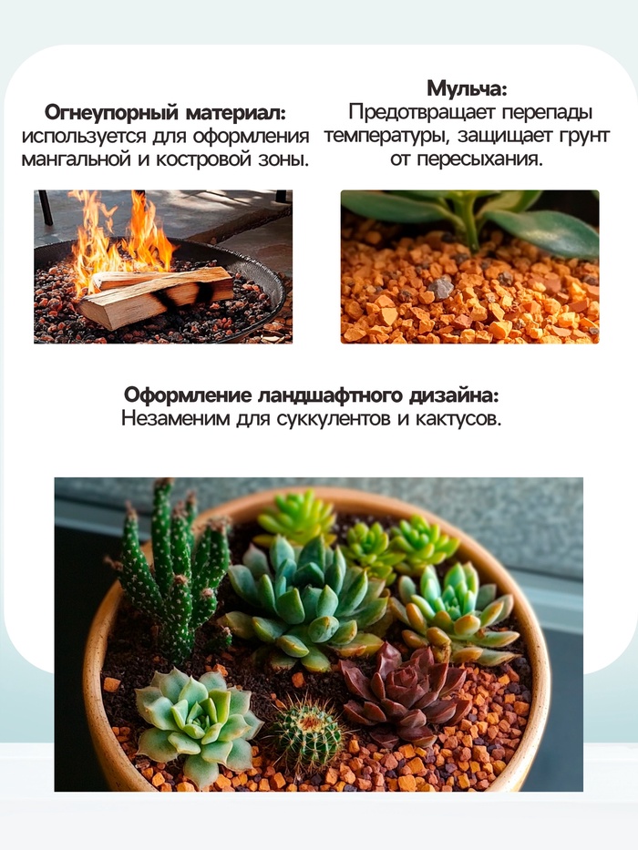 Крошка шамотного кирпича «Рецепты дедушки Никиты», фр 5-20, 3 кг