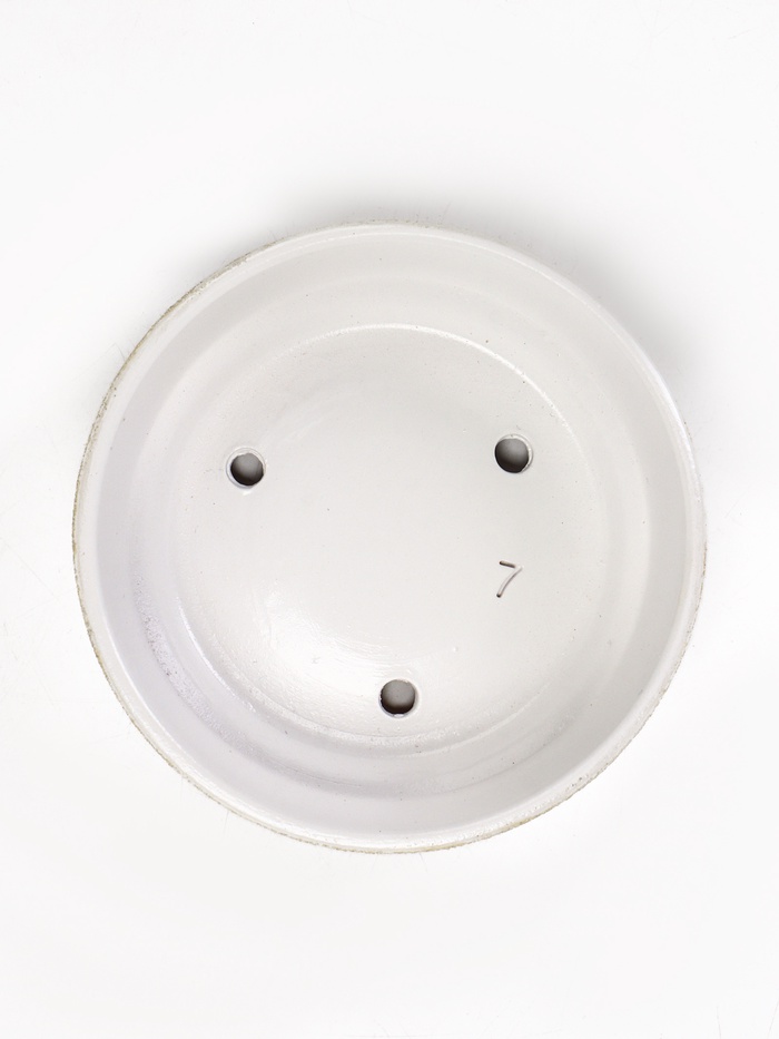 УЦЕНКА Горшок бонсайница 0.6 л, 15×5.5 см для кактусов и суккулентов белый, керамика «НАВИ» 1089816