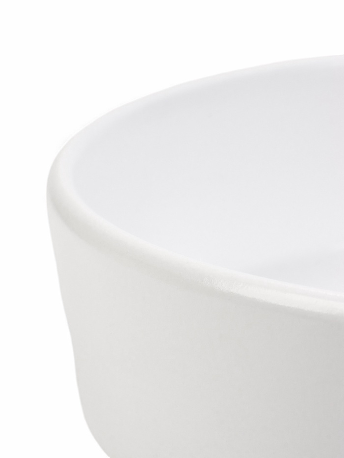 Горшок - бонсайница «Огма», для кактусов и суккулентов, 2 л, d=22 см, h=8 см, керамика, с поддоном, белый