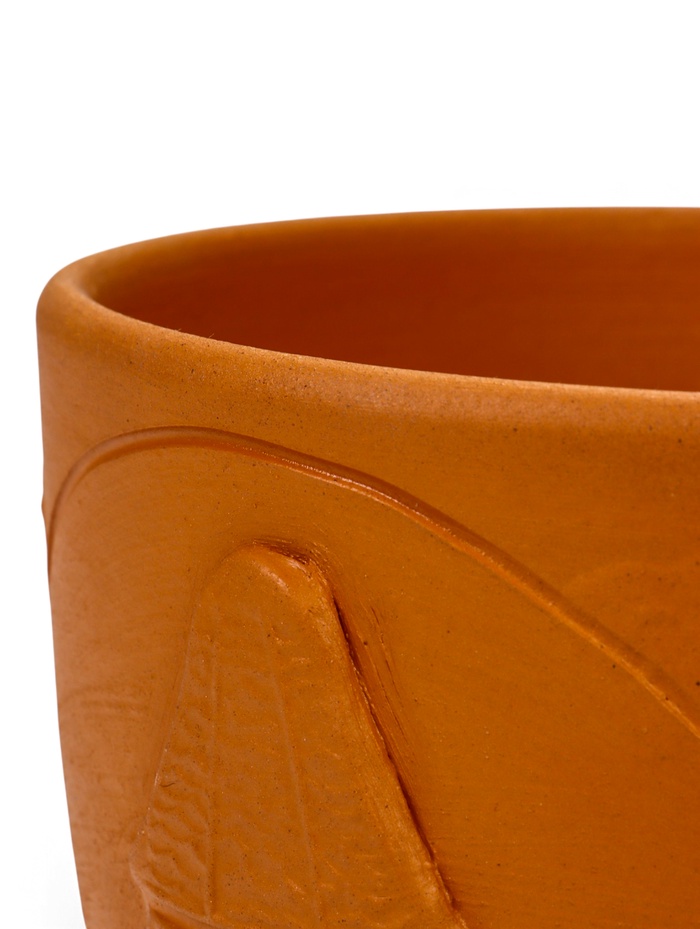 Горшок для цветов «Голландия», 2.5 л, d=17.5 см, h=15.5 см, керамический, с поддоном, коричневый