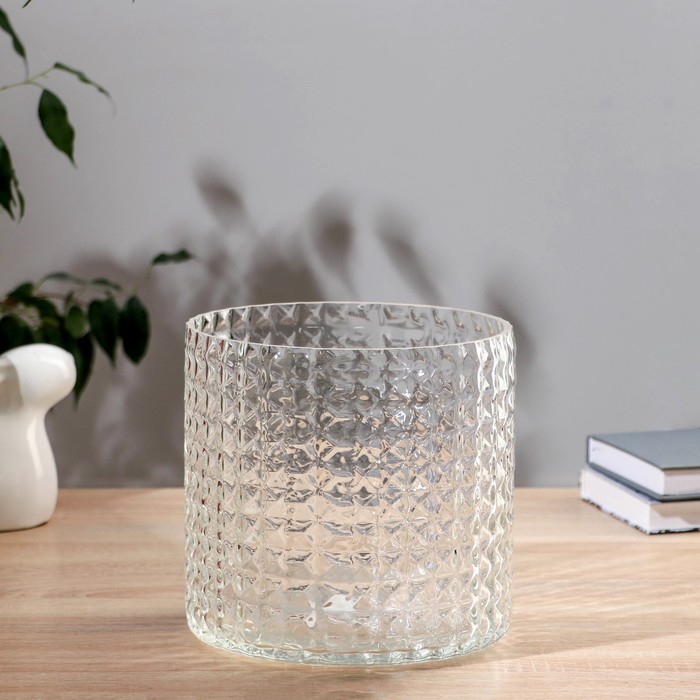 Ваза «Эмилия-2», 4.7 л, 19.5×19.5 см, стекло, прозрачная