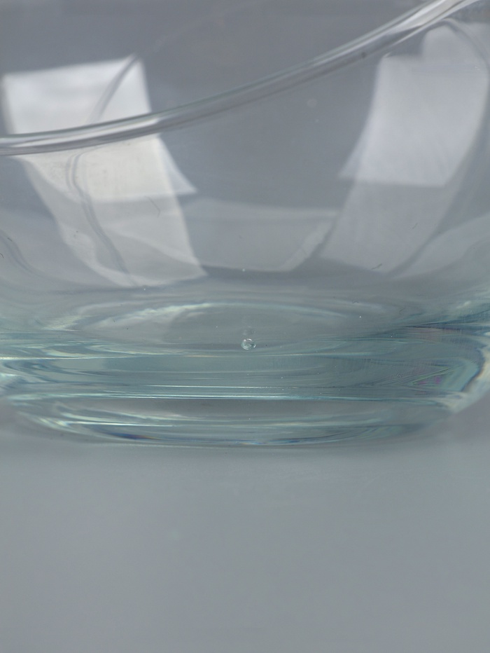 УЦЕНКА Ваза «Анабель» шаровая с косым резом d=12 см; h=9.5 см, 0.8 л прозрачная