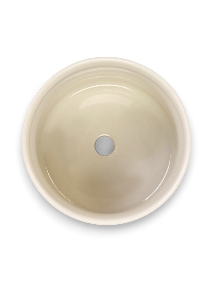 Кашпо для цветов «Цилиндр», 300 мл, 15×8×8 см, керамика, на золотистой подставке, белое