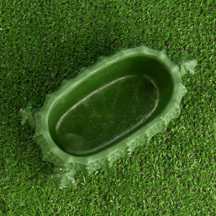 Кашпо - бонсай «Кактус» для цветов, 500 мл, 19×7×9 см, керамика, зелёное