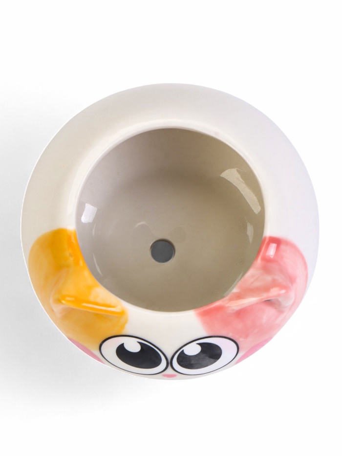 Декоративный горшок для цветов «Котёнок», 200 мл, 8.7×5.8×6 см, керамика, МИКС, Greengo