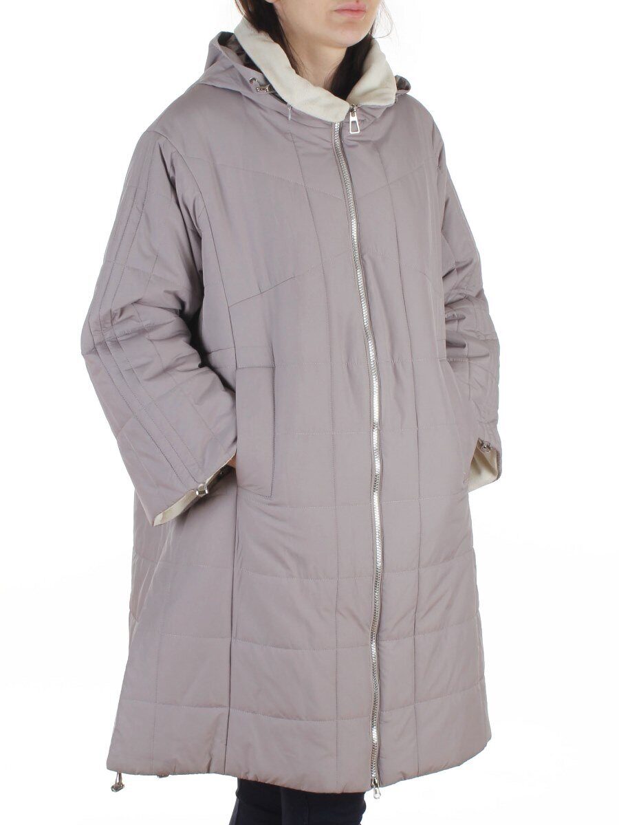 8862 GRAY/BEIGE Куртка демисезонная женская