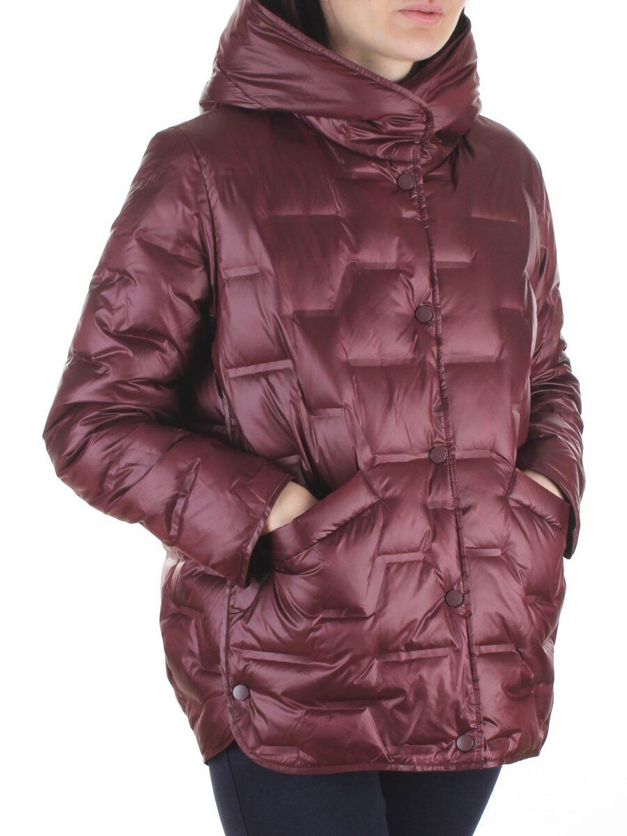 H829 BURGUNDY Куртка пуховая женская