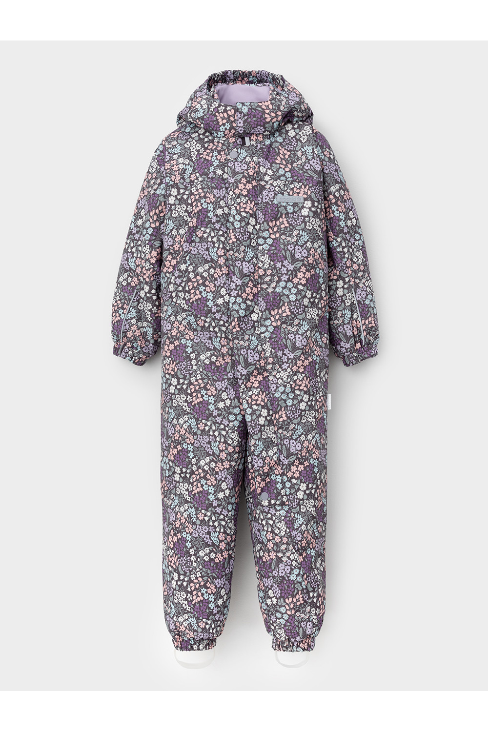 Crockid Комбинезон ВК 60069/н/8 УЗГ темно-серый, летние цветы Crockid