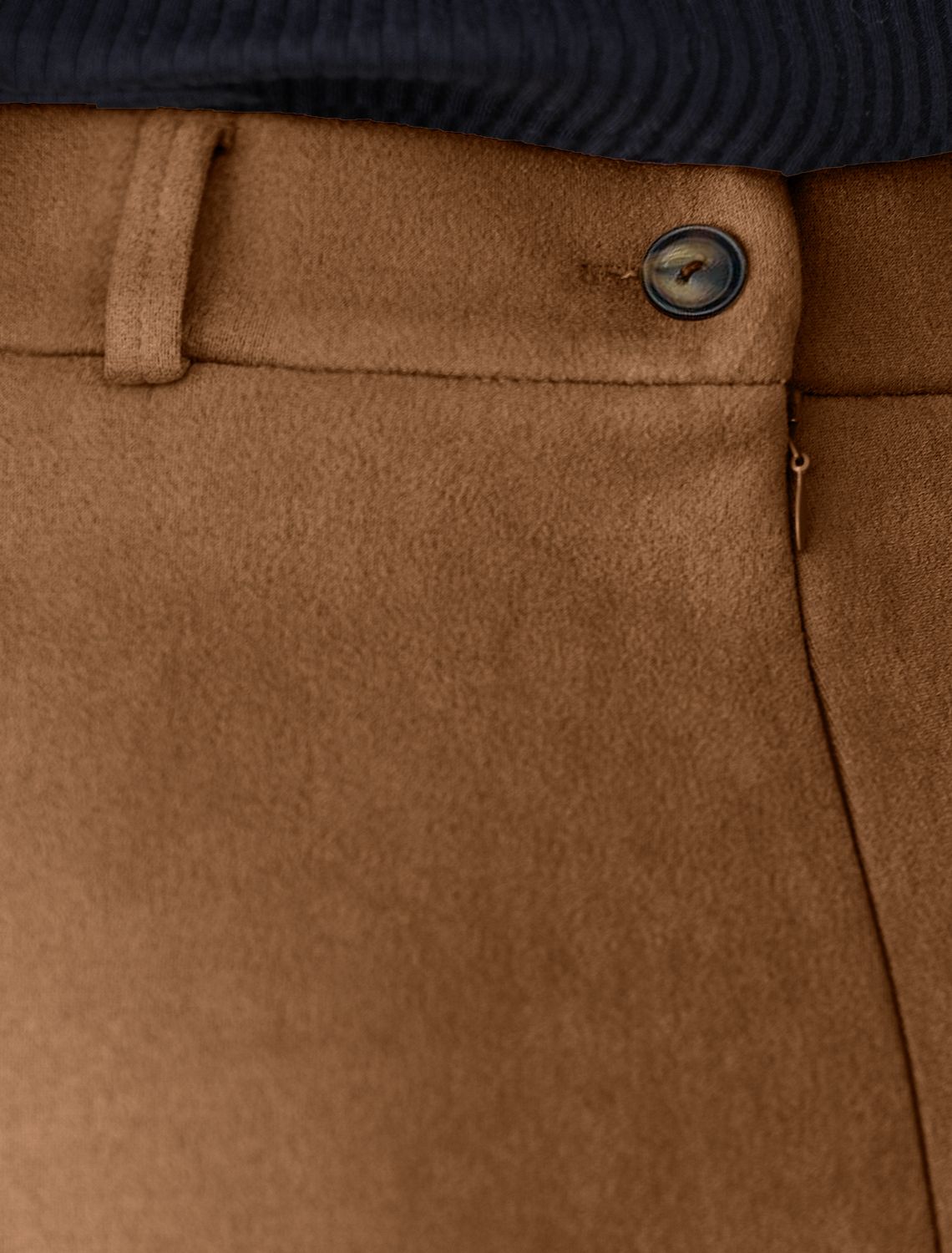 Юбка четырехклинка из искусственной замши