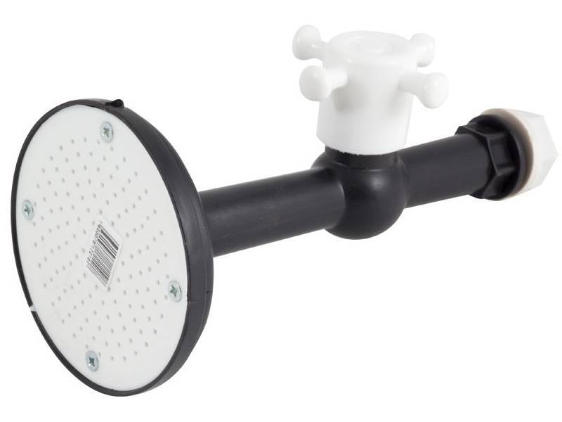 Лейка душевая d8,5см с краном