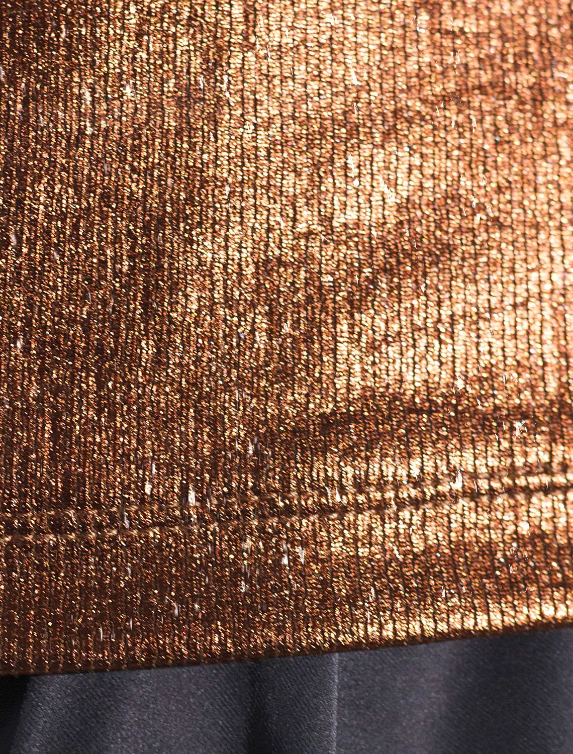 Ст.цена 1390р Топ в рубчик с широкими лямками с матовым покрытием металлик из хлопка с эластаном D43.229 кофейный