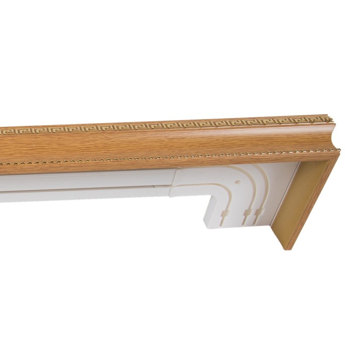 Карниз трёхрядный 400 см, цвет светлый дуб