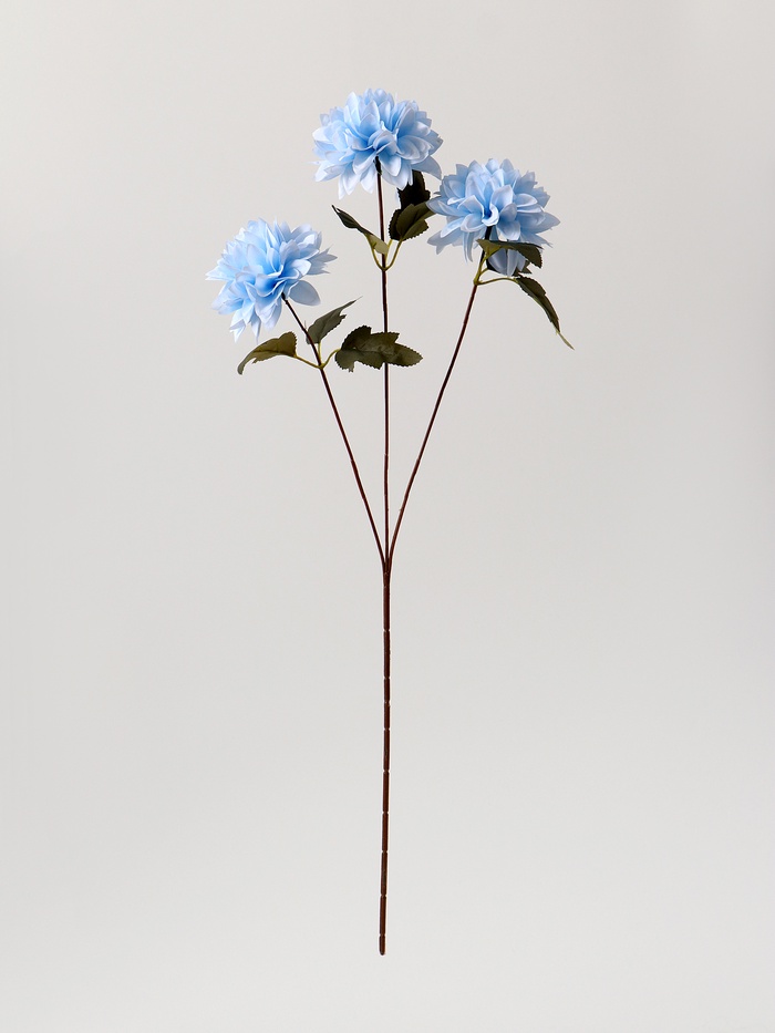 Цветы искусственные «Георгин садовый», 9×60 см, голубые