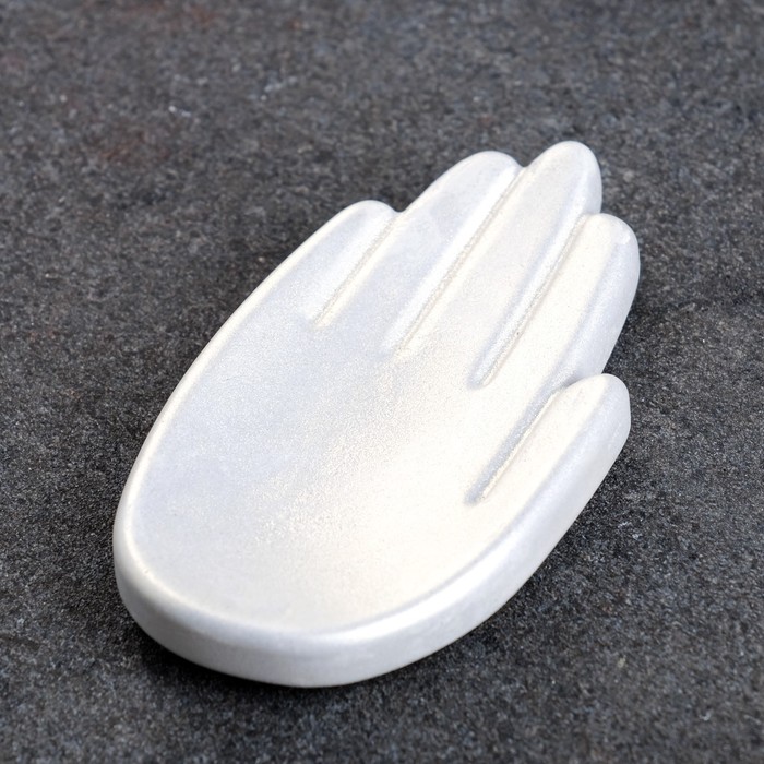 Подставка для мелочей «Ладошка», перламутр, 9×5×2 см