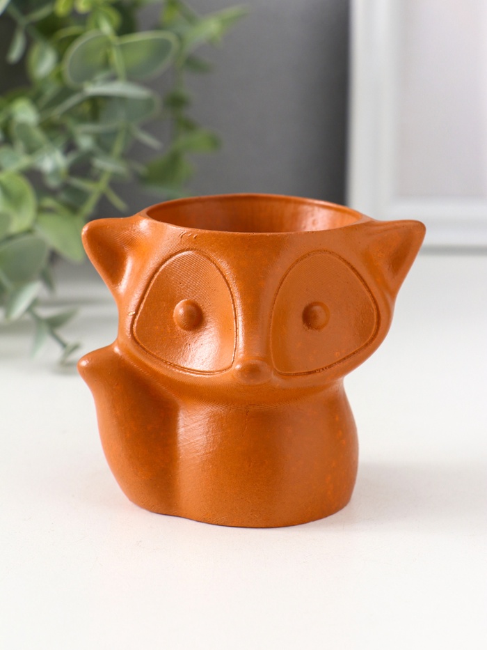 Подставка для мелочей «Лиса», 7×9×7 см, красная глина