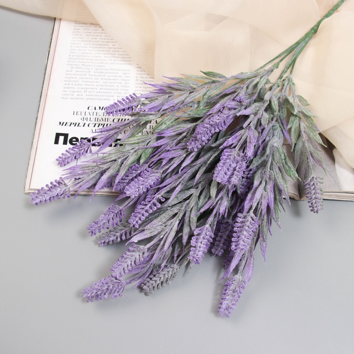 Букет искусственный «Лаванда леди люкс», h=32 см, сиреневый