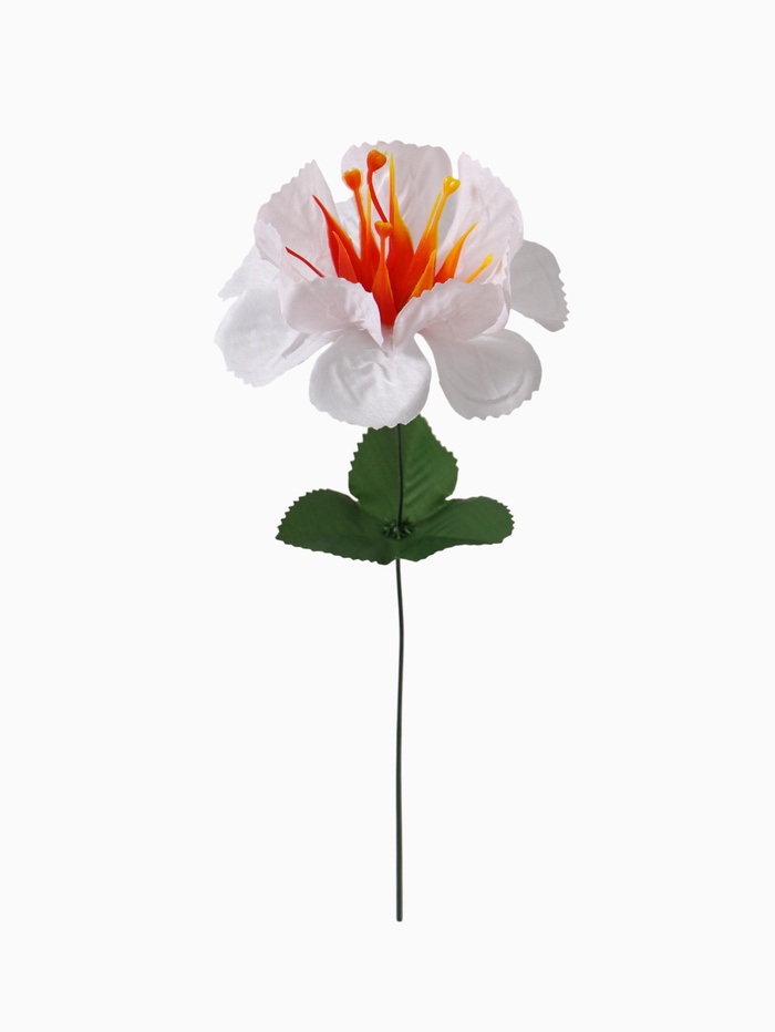 Цветы искусственные «Бегония криспа», h=27 см, d=11 см, белые