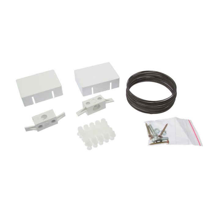 Карниз струнный, двухрядный, 10 м (ряд 5 м), пластиковый крючок