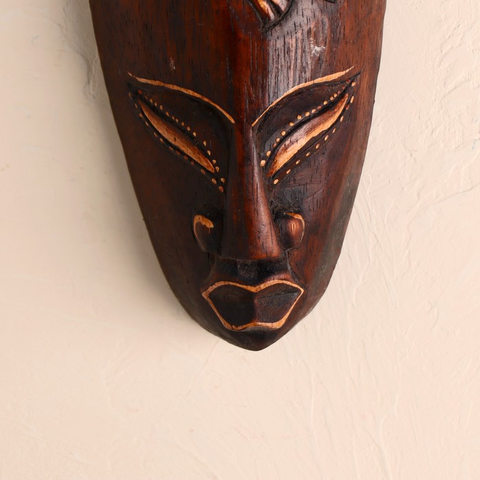 Маска «Геккон», 20×9×3.5 см, дерево