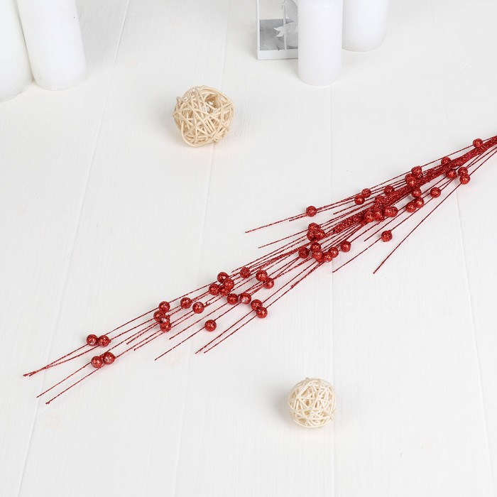 Декор блеск «Шарик мелкий», h=80 см, (в упаковке 1 цвет) МИКС